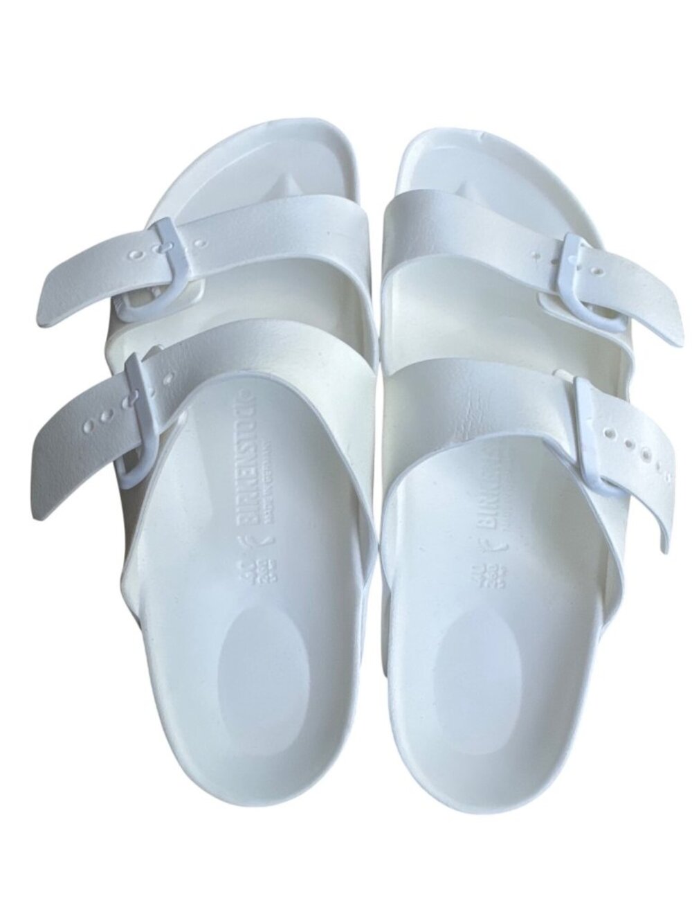 Birkenstock Arizona White Eva Double Strap Sandals Unisex Size EU 40 US W9 M7 - Picture 3 of 12